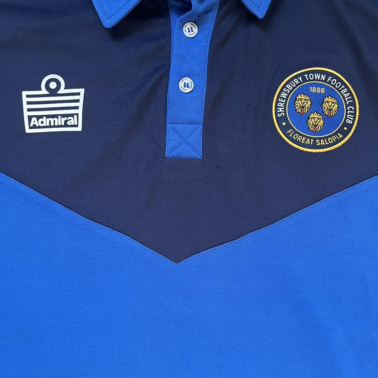 Shrewsbury Town Football Shirt 2019/20 Admiral Team Polo Top