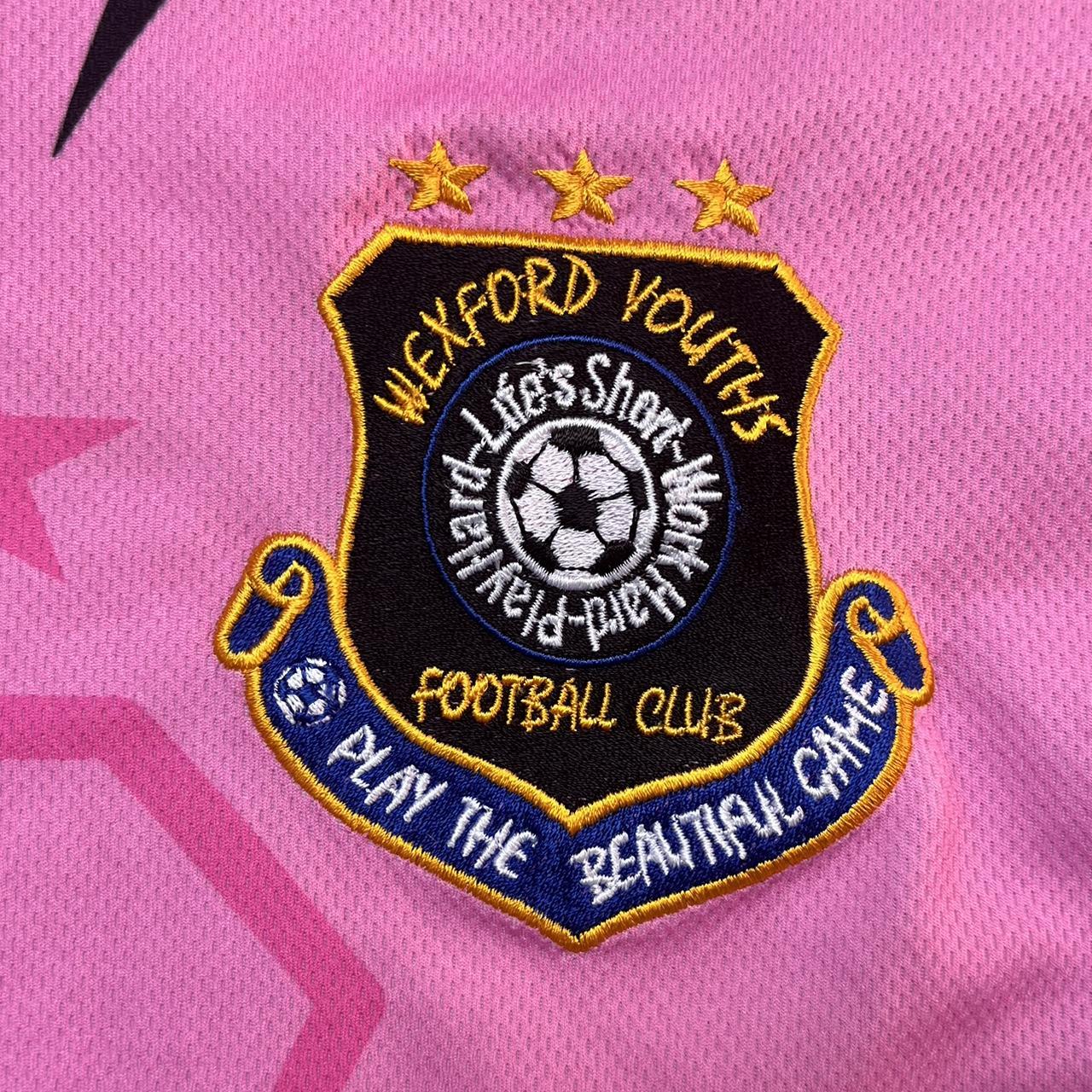 Wexford Youths Football Shirt Pink O’Neills Home Top 2008/10 Men's Original