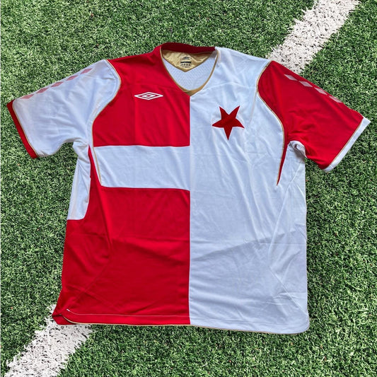 Slavia Prague Praha Football Shirt Umbro Home Top 2008/09