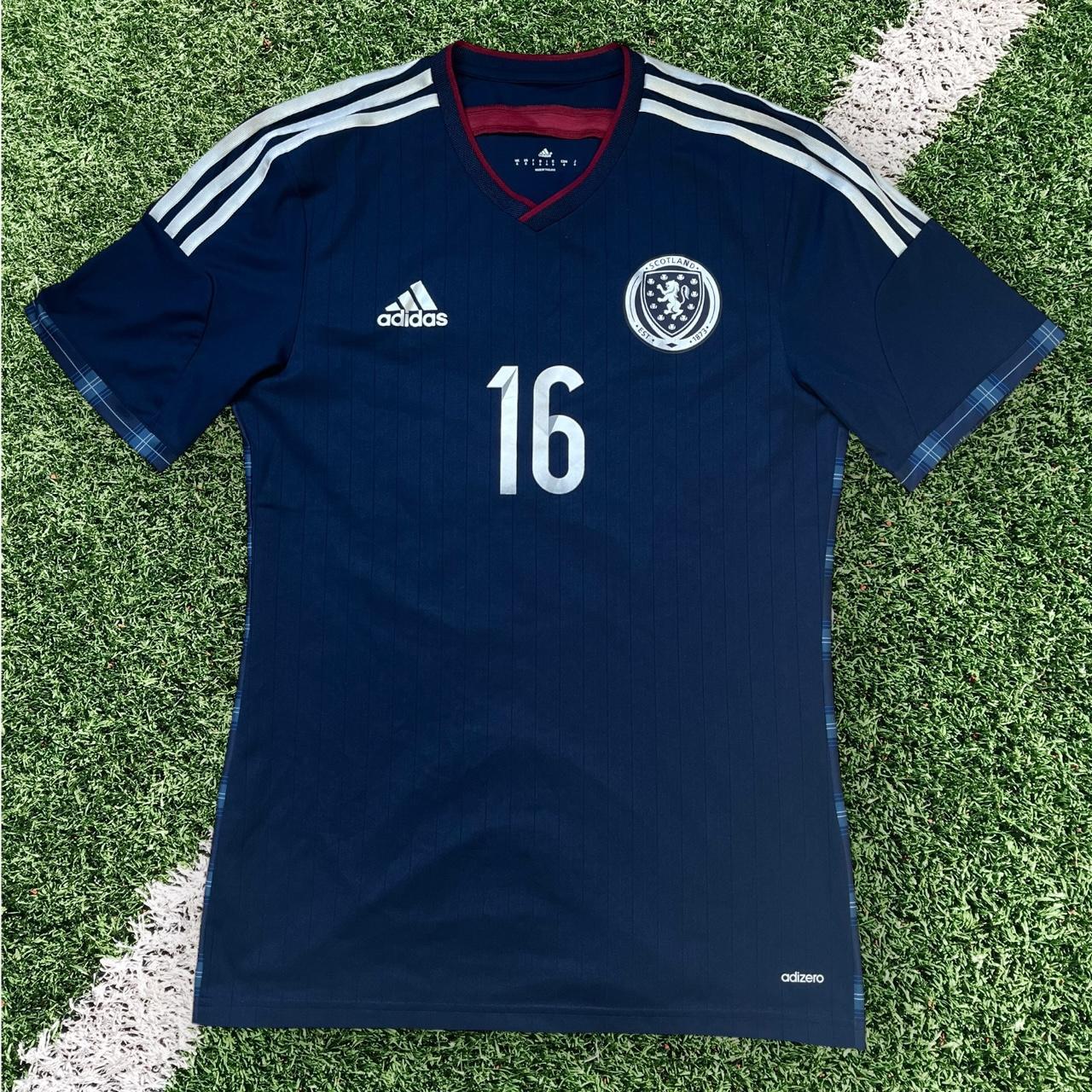 Scotland Match Spec Football Shirt adidas Player Home Kit 2014/15